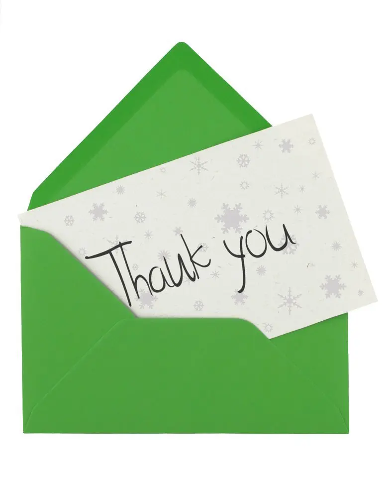 Thank You Christmas Card
