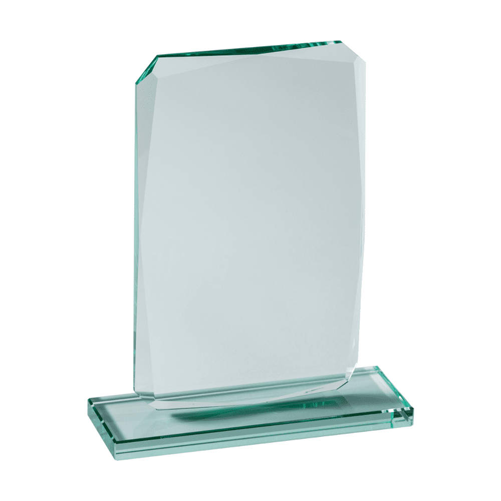 17cm Rectangle Glass Plaque Engraved Gift Innovations