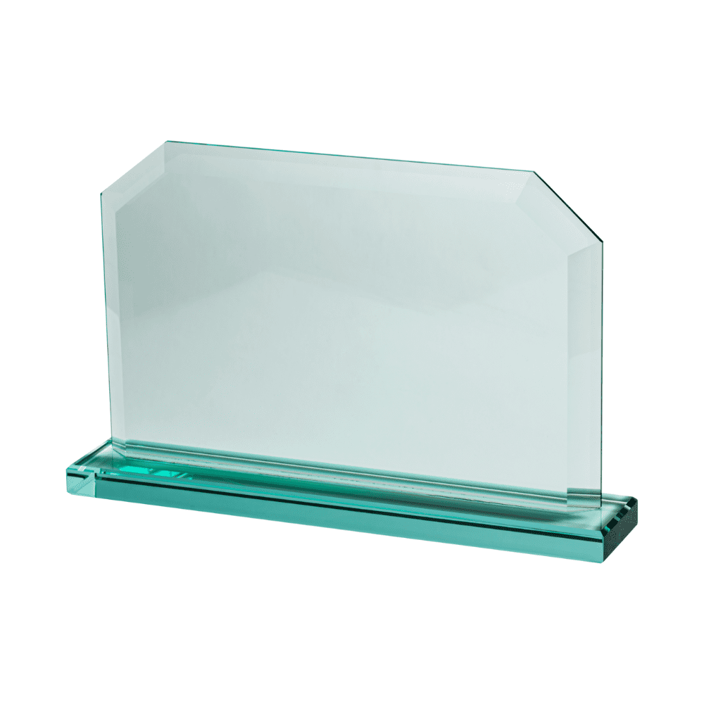 26 x 16.5cm Horizontal Glass Plaque Engraved Gift Innovations