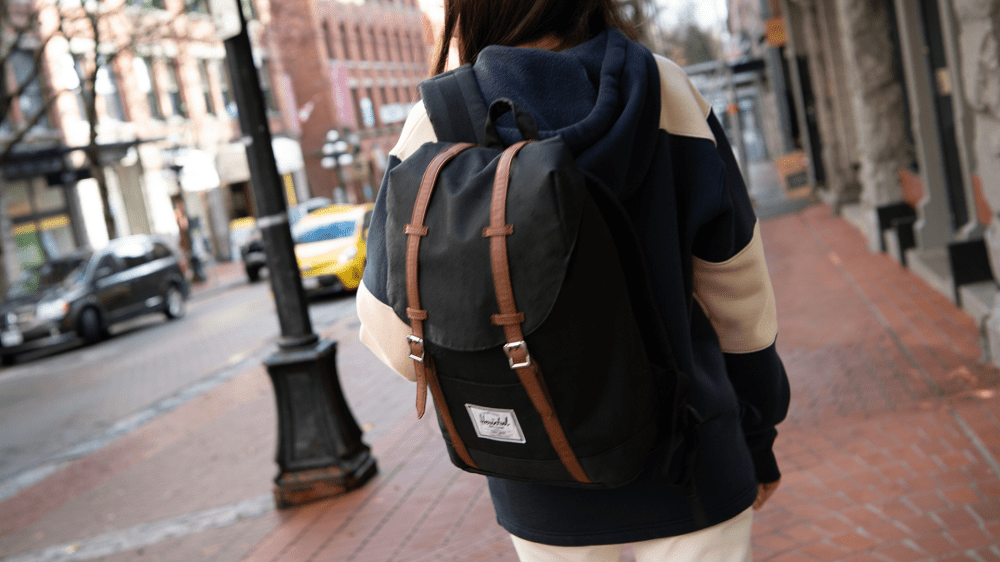 Branded backpack