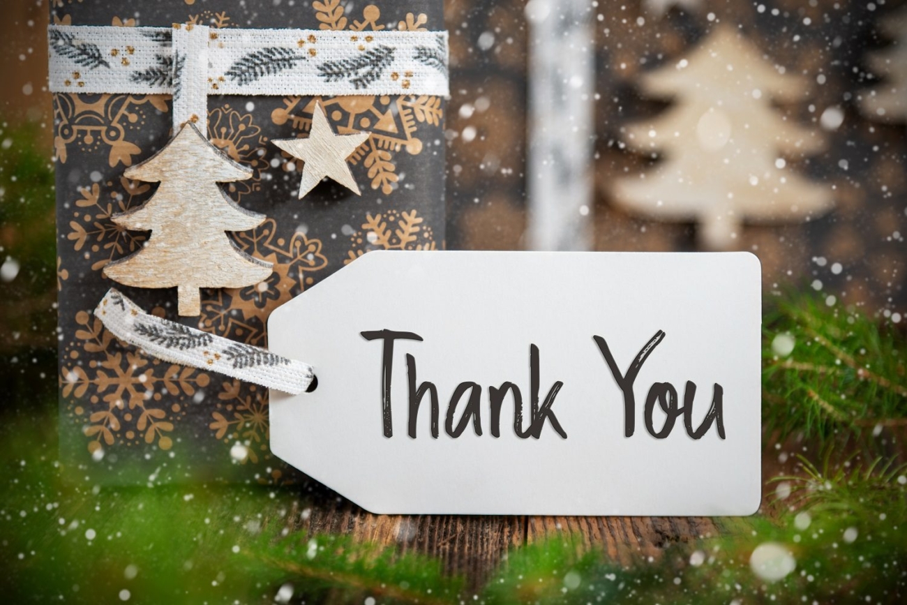 A thank you Christmas gift for customers